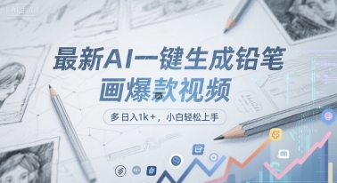 最新AI一键生成铅笔画爆款视频，多平台分发，日 入1k+，小白轻松上手【揭秘】福源云-中创网_分享创业资讯_福源创业网,中创网,冒泡创业网,中赚网论坛_中创网福源创业网,中创网,冒泡创业网,中赚网论坛中创网了最新的创业项目，副业赚钱，助力网络赚钱创业,中赚网!福源云项目网