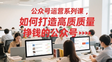 公众号运营系列课，如何打造高质量挣钱的公众号福源云-中创网_分享创业资讯_福源创业网,中创网,冒泡创业网,中赚网论坛_中创网福源创业网,中创网,冒泡创业网,中赚网论坛中创网了最新的创业项目，副业赚钱，助力网络赚钱创业,中赚网!福源云项目网