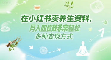 在小红书卖养生资料，月入四位数非常轻松，多种变现方式福源云-中创网_分享创业资讯_福源创业网,中创网,冒泡创业网,中赚网论坛_中创网福源创业网,中创网,冒泡创业网,中赚网论坛中创网了最新的创业项目，副业赚钱，助力网络赚钱创业,中赚网!福源云项目网