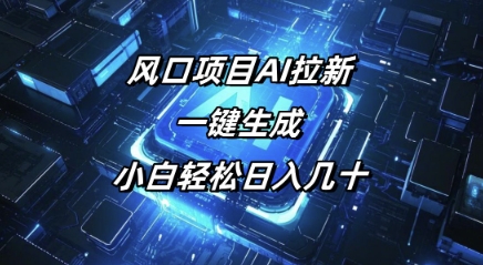 风口项目AI拉新，一键生成，小白轻松日入几十福源云-中创网_分享创业资讯_福源创业网,中创网,冒泡创业网,中赚网论坛_中创网福源创业网,中创网,冒泡创业网,中赚网论坛中创网了最新的创业项目，副业赚钱，助力网络赚钱创业,中赚网!福源云项目网