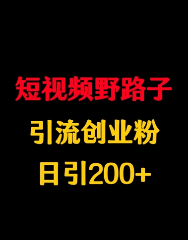 短视频野路子引流创业粉，日引200+福源云-中创网_分享创业资讯_福源创业网,中创网,冒泡创业网,中赚网论坛_中创网福源创业网,中创网,冒泡创业网,中赚网论坛中创网了最新的创业项目，副业赚钱，助力网络赚钱创业,中赚网!福源云项目网