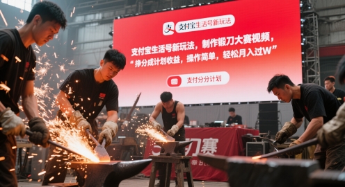 支付宝生活号新玩法，制作锻刀大赛视频，挣分成计划收益，操作简单，轻松月入过W福源云-中创网_分享创业资讯_福源创业网,中创网,冒泡创业网,中赚网论坛_中创网福源创业网,中创网,冒泡创业网,中赚网论坛中创网了最新的创业项目，副业赚钱，助力网络赚钱创业,中赚网!福源云项目网