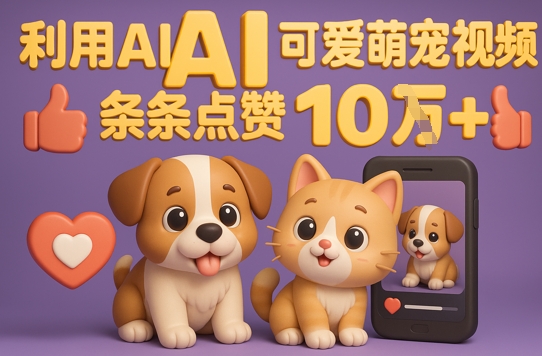 能骗过系统的AI萌宠视频制作全攻略：从0到 2W粉的爆款密码福源云-中创网_分享创业资讯_福源创业网,中创网,冒泡创业网,中赚网论坛_中创网福源创业网,中创网,冒泡创业网,中赚网论坛中创网了最新的创业项目，副业赚钱，助力网络赚钱创业,中赚网!福源云项目网