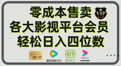 影视会员玩法：零成本日出百单，轻松日入四位数福源云-中创网_分享创业资讯_福源创业网,中创网,冒泡创业网,中赚网论坛_中创网福源创业网,中创网,冒泡创业网,中赚网论坛中创网了最新的创业项目，副业赚钱，助力网络赚钱创业,中赚网!福源云项目网
