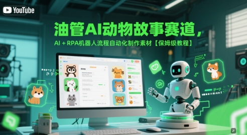 油管AI动物故事赛道，AI+RPA机器人流程自动化制作素材【保姆级教程】福源云-中创网_分享创业资讯_福源创业网,中创网,冒泡创业网,中赚网论坛_中创网福源创业网,中创网,冒泡创业网,中赚网论坛中创网了最新的创业项目，副业赚钱，助力网络赚钱创业,中赚网!福源云项目网