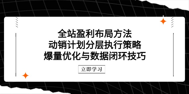 （14698期）全站盈利布局方法：动销计划分层执行策略，爆量优化与数据闭环技巧福源云-中创网_分享创业资讯_福源创业网,中创网,冒泡创业网,中赚网论坛_中创网福源创业网,中创网,冒泡创业网,中赚网论坛中创网了最新的创业项目，副业赚钱，助力网络赚钱创业,中赚网!福源云项目网