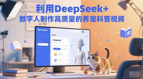 利用DeepSeek+数字人制作高质量的养宠科普视频福源云-中创网_分享创业资讯_福源创业网,中创网,冒泡创业网,中赚网论坛_中创网福源创业网,中创网,冒泡创业网,中赚网论坛中创网了最新的创业项目，副业赚钱，助力网络赚钱创业,中赚网!福源云项目网
