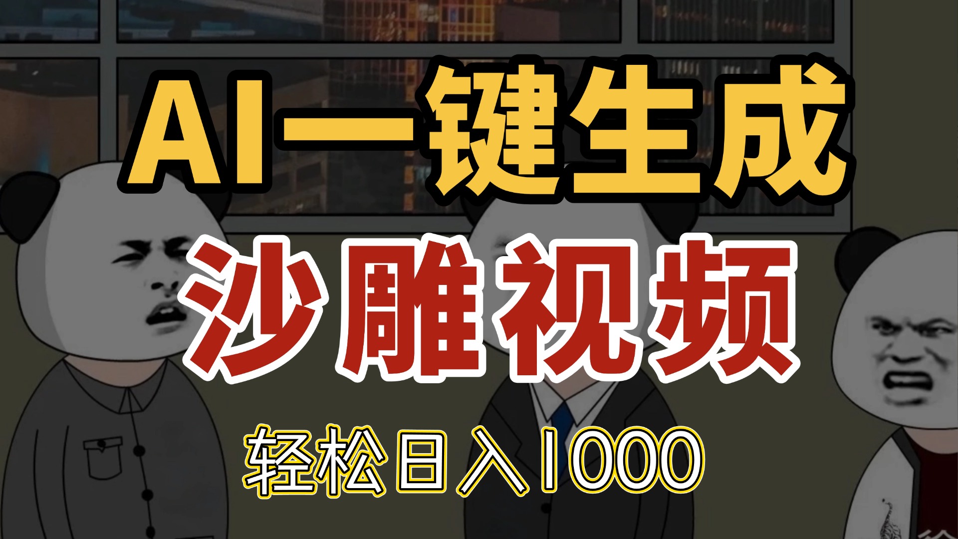 （14756期）AI一键生成沙雕视频，一条视频千万播放，轻松日入1000福源云-中创网_分享创业资讯_福源创业网,中创网,冒泡创业网,中赚网论坛_中创网福源创业网,中创网,冒泡创业网,中赚网论坛中创网了最新的创业项目，副业赚钱，助力网络赚钱创业,中赚网!福源云项目网