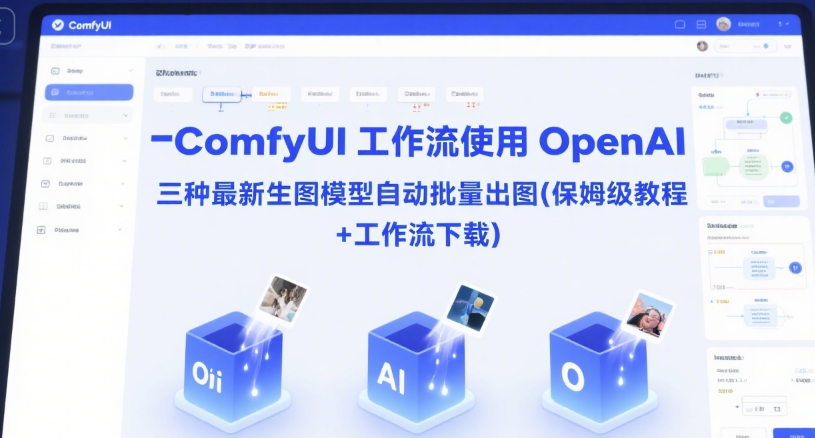 ComfyUI 工作流使用 OpenAI 三种最新生图模型自动批量出图(保姆级教程+工作流下载)福源云-中创网_分享创业资讯_福源创业网,中创网,冒泡创业网,中赚网论坛_中创网福源创业网,中创网,冒泡创业网,中赚网论坛中创网了最新的创业项目，副业赚钱，助力网络赚钱创业,中赚网!福源云项目网