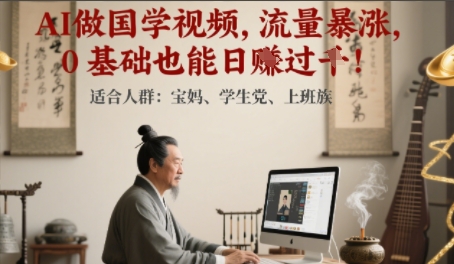 AI做国学视频，流量暴涨 ，0 基础也能日入多张福源云-中创网_分享创业资讯_福源创业网,中创网,冒泡创业网,中赚网论坛_中创网福源创业网,中创网,冒泡创业网,中赚网论坛中创网了最新的创业项目，副业赚钱，助力网络赚钱创业,中赚网!福源云项目网