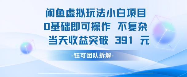 闲鱼虚拟玩法【小白项目】0基础即可操作 当天收益突破3张+福源云-中创网_分享创业资讯_福源创业网,中创网,冒泡创业网,中赚网论坛_中创网福源创业网,中创网,冒泡创业网,中赚网论坛中创网了最新的创业项目，副业赚钱，助力网络赚钱创业,中赚网!福源云项目网