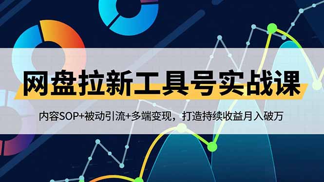 (16687期)网盘拉新工具号实战课,内容SOP+被动引流+多端变现,打造持续收益月入破万