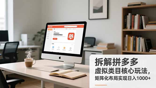 (16906期)拆解拼多多虚拟类目核心玩法,矩阵化布局实现日入1000+