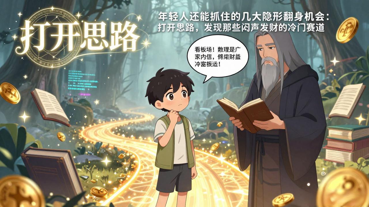 (17471期)付费文1+2:年轻人还能抓住的几大隐形翻身机会:打开思路,发现那些闷声发财的冷门赛道