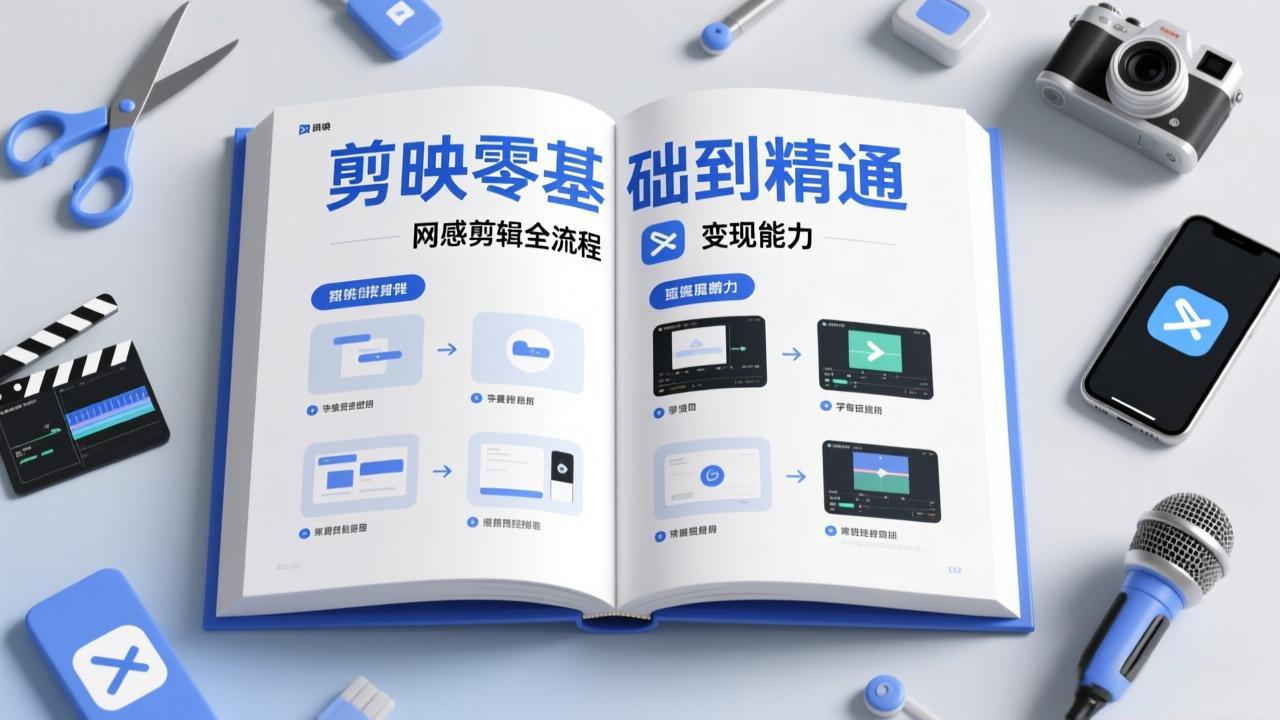 (17473期)剪映零基础也能快速上手,从入门到精通掌握网感剪辑全流程,掌握能直接变现的剪辑能力