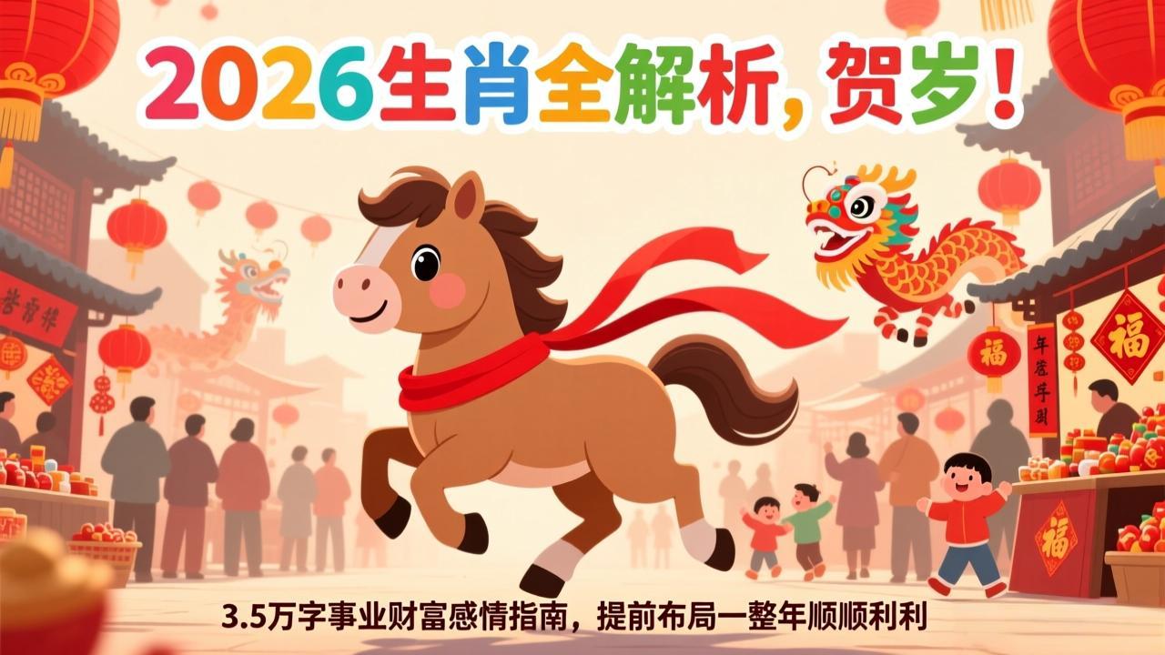 (17428期)付费文章:贺岁!2026生肖全解析,3.5万字事业财富感情指南,提前布局一整年顺顺利利