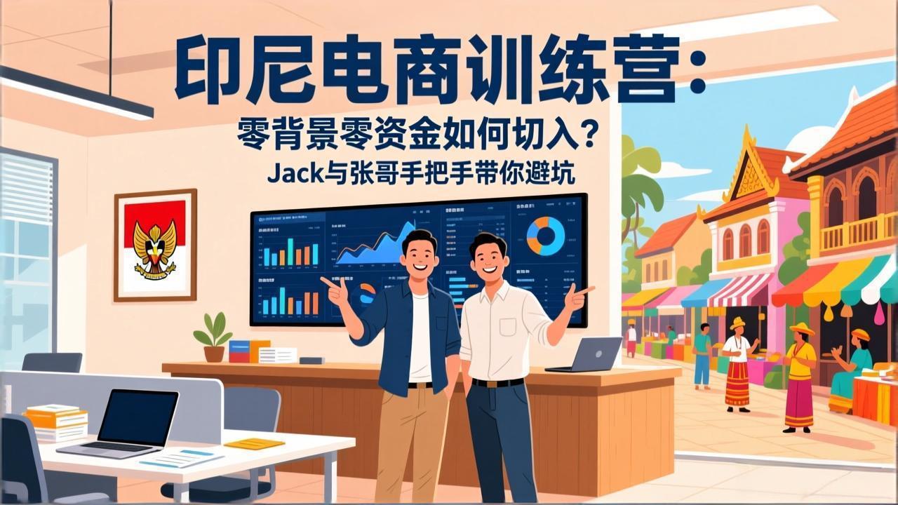 (17533期)印尼电商训练营:零背景零资金如何切入?Jack与张哥手把手带你避坑