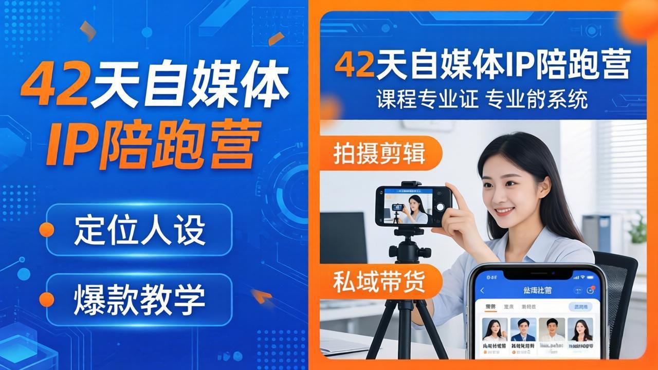 (18109期)42天自媒体IP陪跑营-26年4月19更新:定位人设爆款全教学,拍摄剪辑私域带货一站式落地